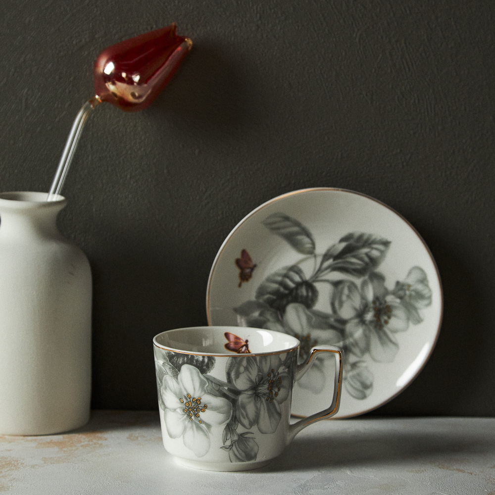 MILLIMI Гарден Набор чайный 2 пр., 260мл, 15см, костяной фарфор, арт.№ 802-127