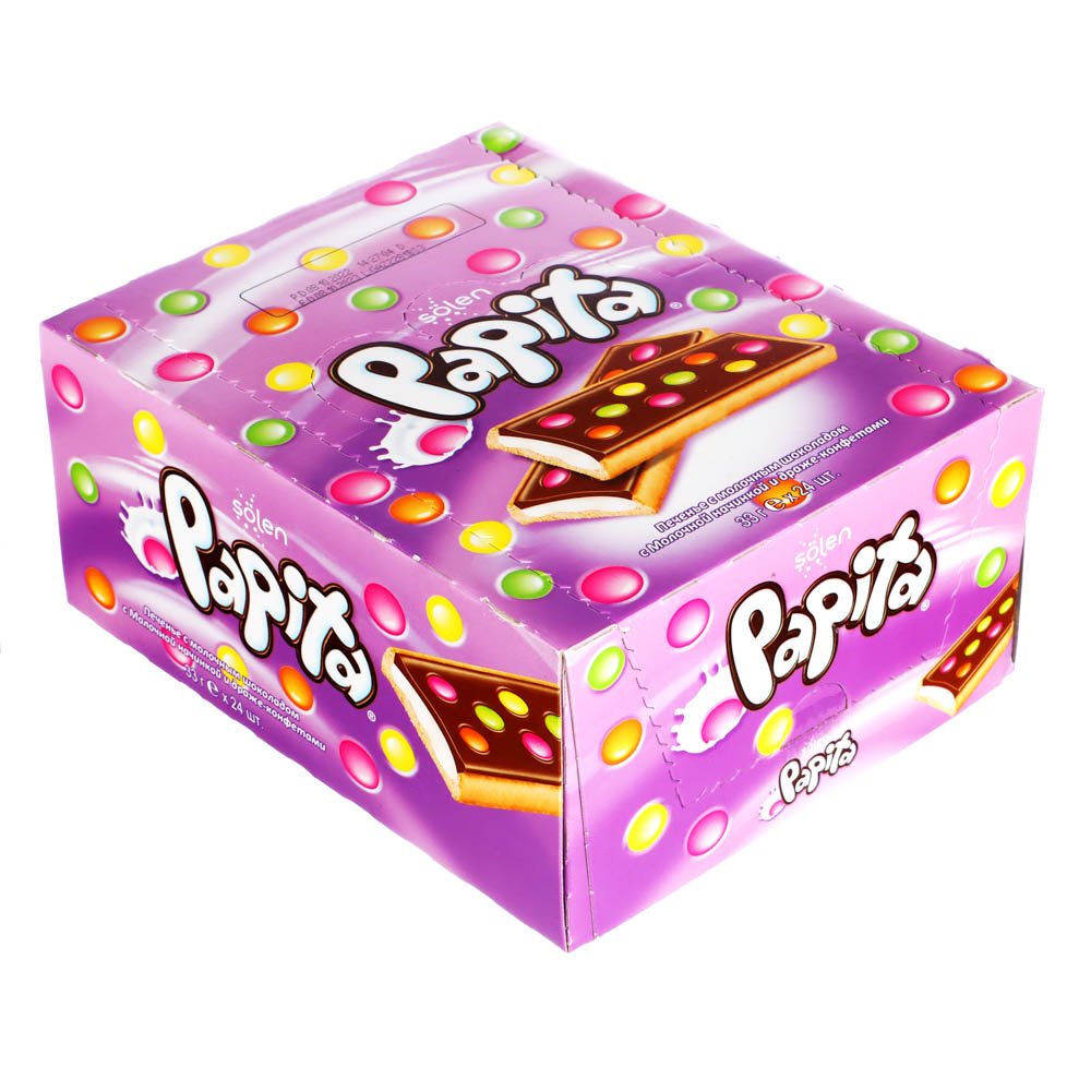Печенье "Papita" с драже-конфетами в ассортименте 33 г., арт.№ 347-165