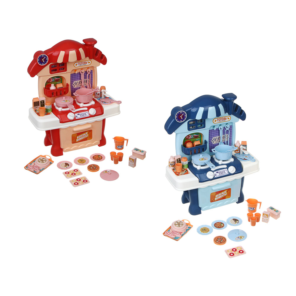ИГРОЛЕНД Игровой набор Кухня сборная в виде домика, PP, картон, 33х6х26 см, 2 цвета, арт.№ 294-218