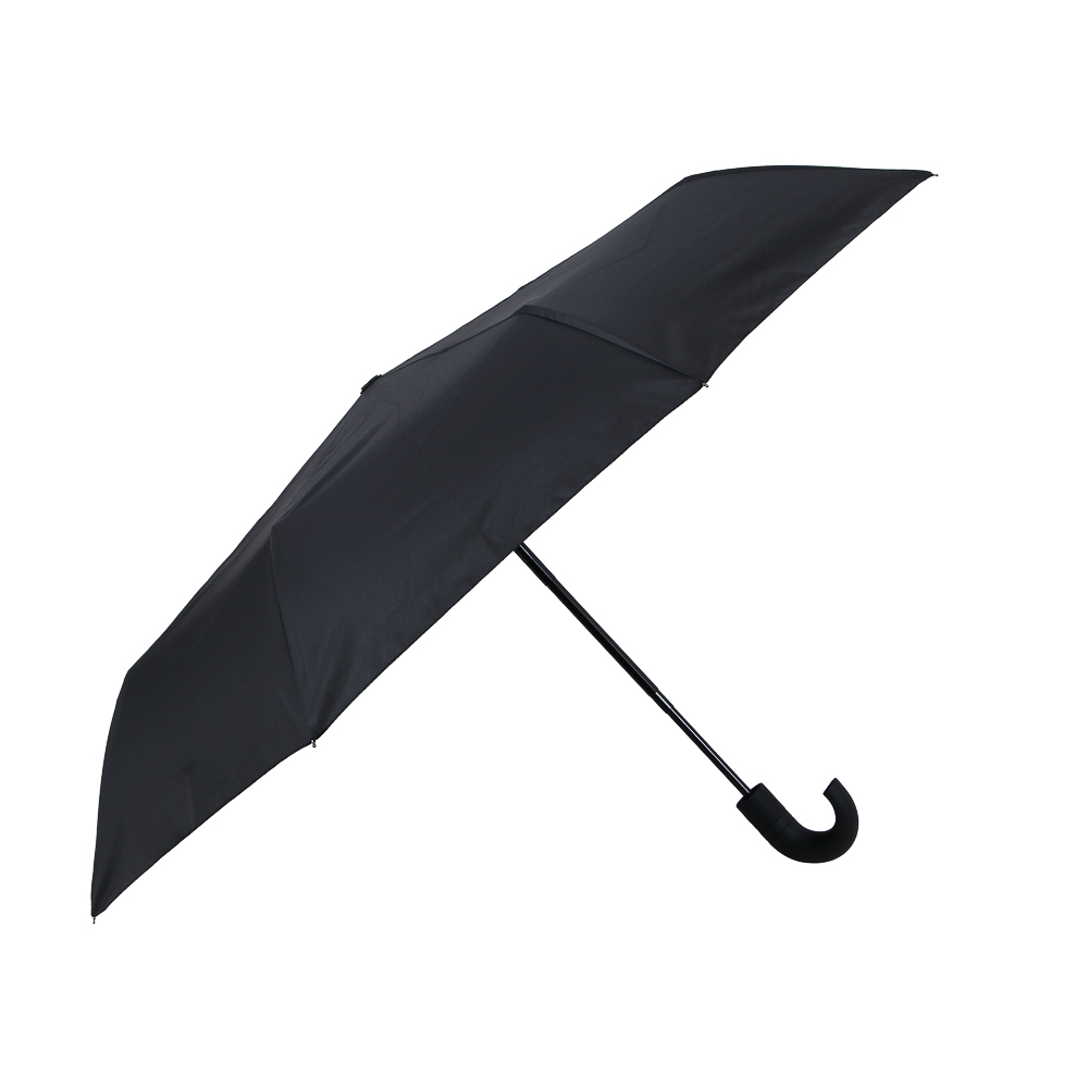 Зонт автомат, металл, пластик, эпонж, d96см, 8 спиц, черный, арт.№ 302-395