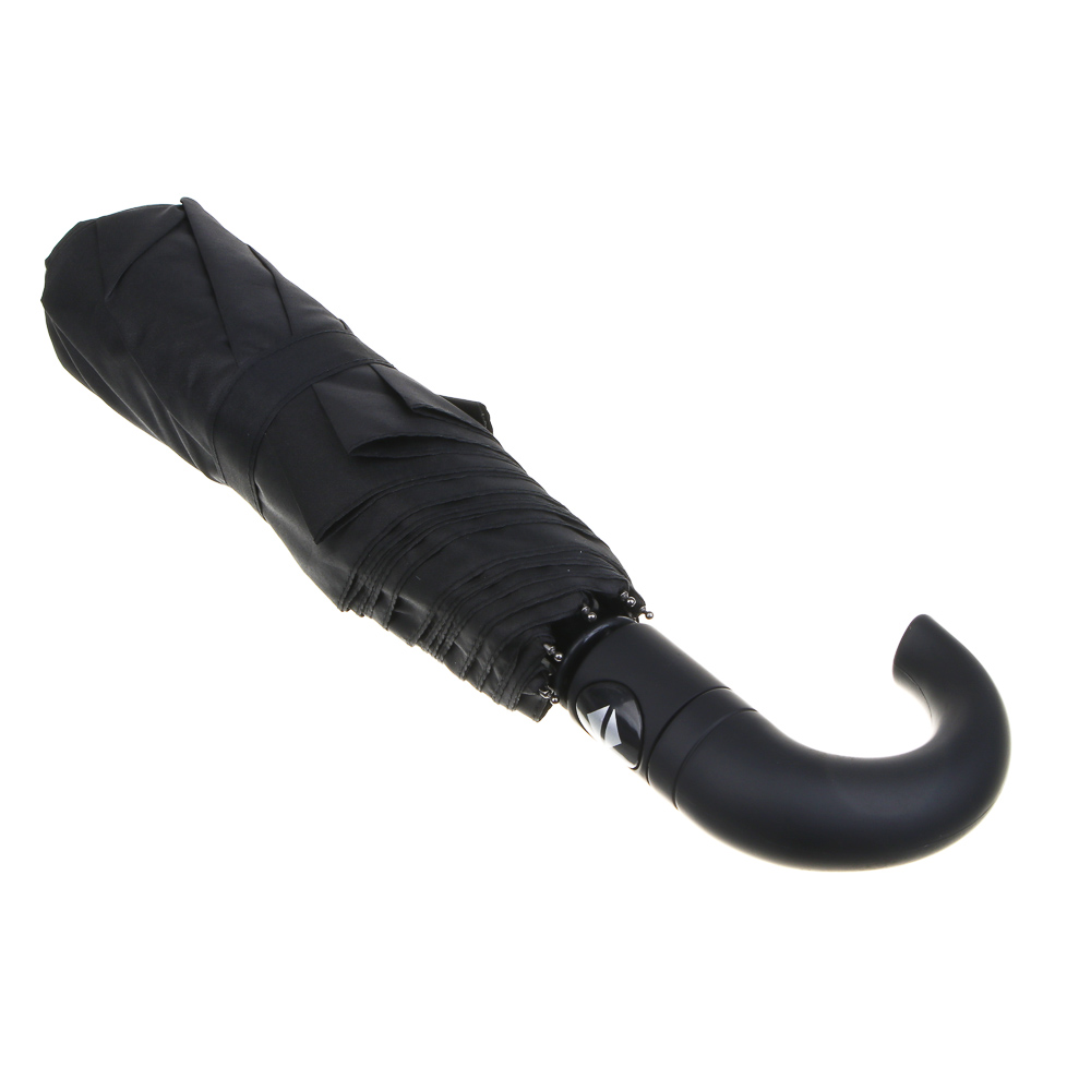 Зонт автомат, металл, пластик, эпонж, d96см, 8 спиц, черный, арт.№ 302-395