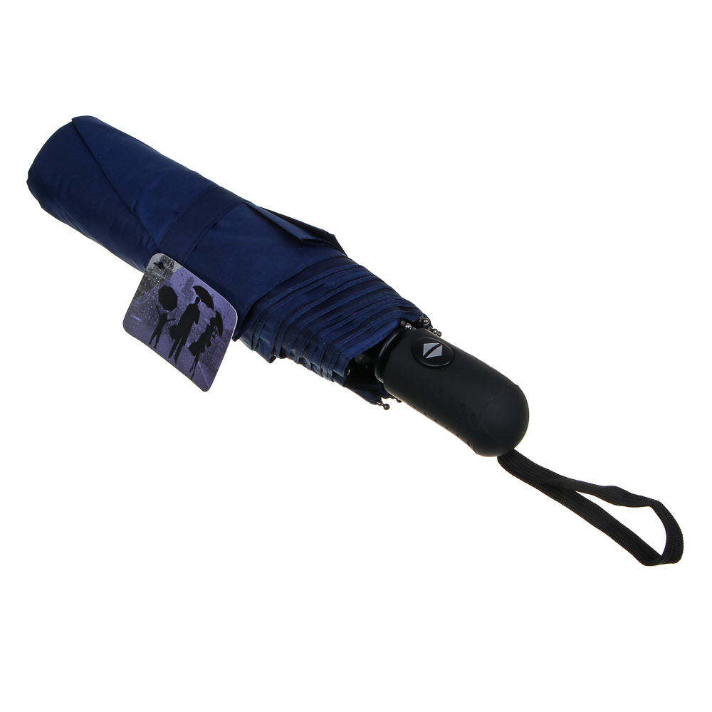 Зонт автомат, металл, пластик, эпонж, d103см, 8 спиц, 3 цвета, арт.№ 302-396