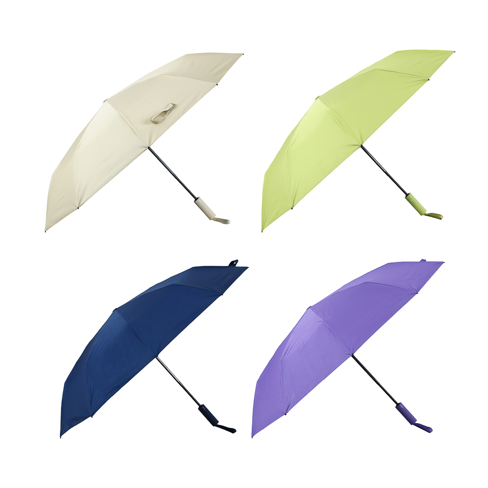 Зонт автомат, усиленный, стекловолокно, металл, пластик, ПЭ, винил, d103см, 10 спиц, 4 цвета, #1, арт.№ 302-397