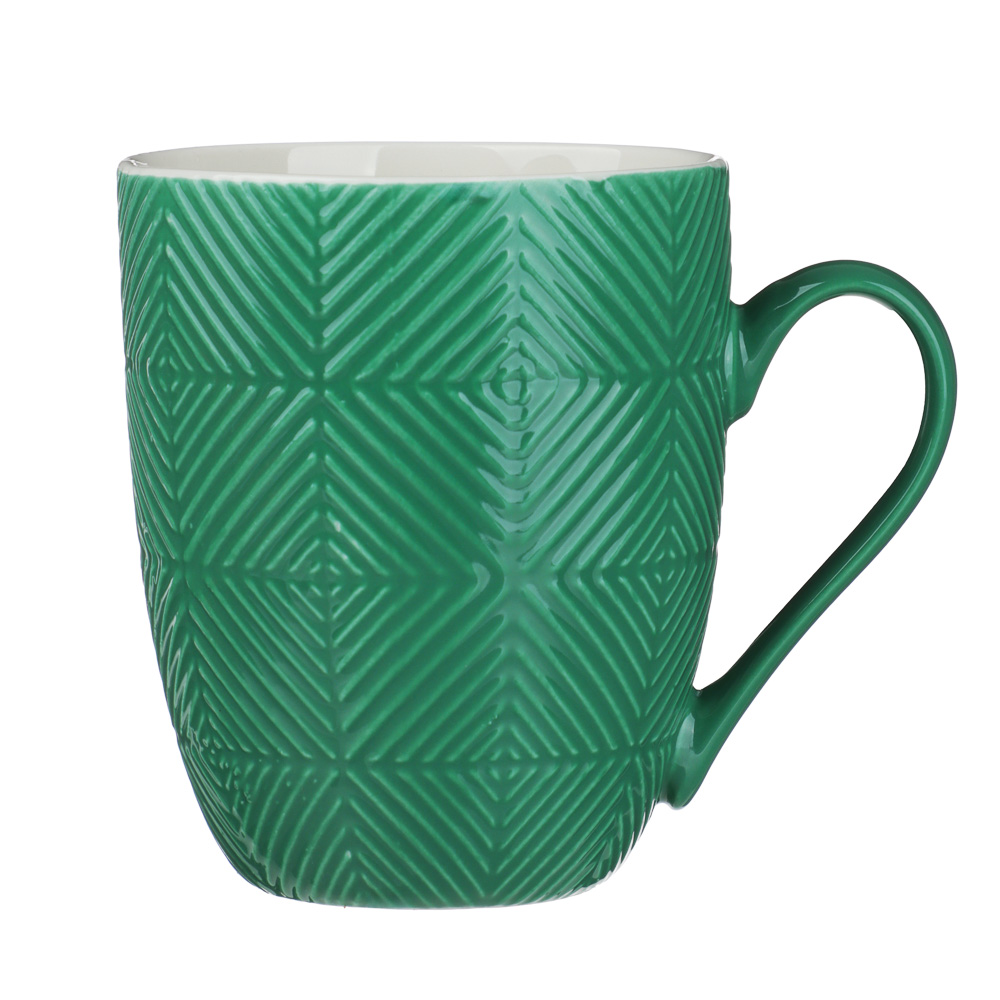 MILLIMI Кружка Квадрат, 380 мл, фарфор, 3 цвета, арт.№ 806-323