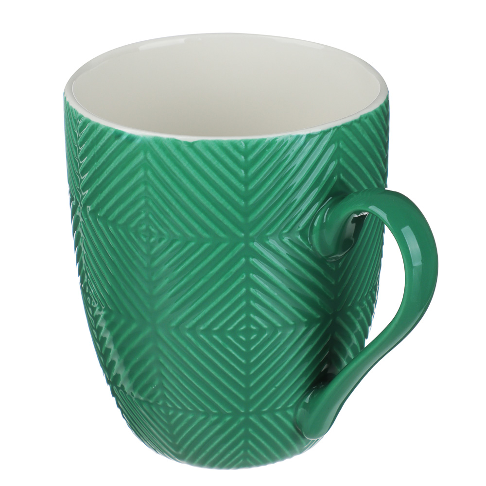 MILLIMI Кружка Квадрат, 380 мл, фарфор, 3 цвета, арт.№ 806-323