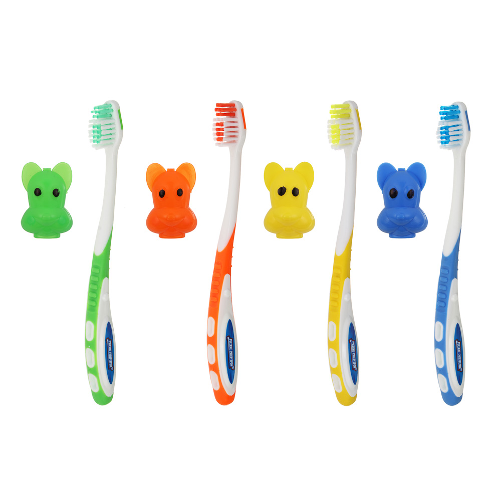 Зубная щетка детская тм PROWAY средней жесткости с колпачком, 1шт, арт.№ 923-007