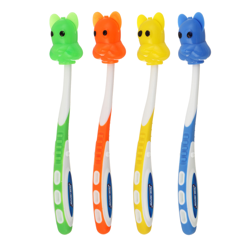 Зубная щетка детская тм PROWAY средней жесткости с колпачком, 1шт, арт.№ 923-007