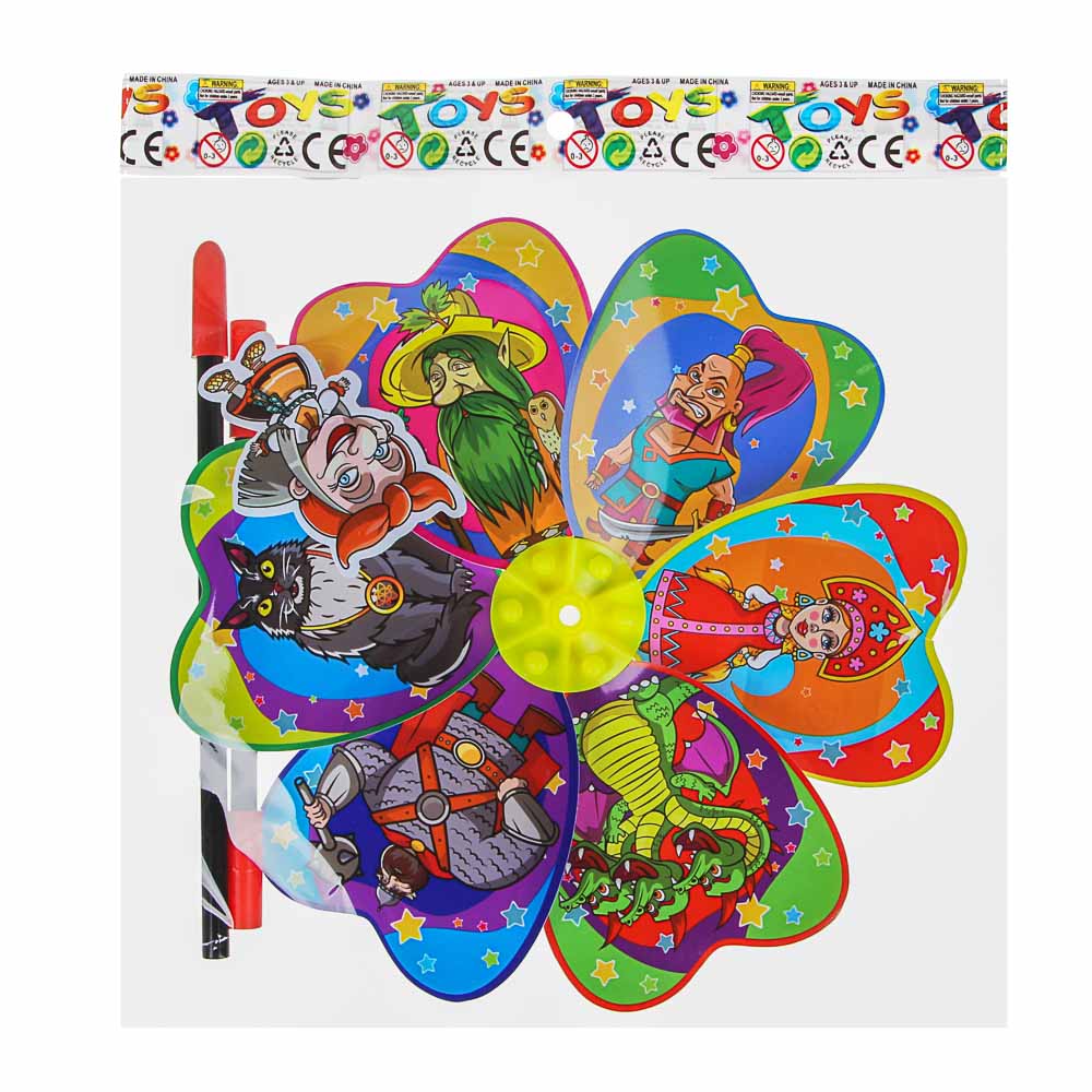 BY Ветрячок детский, PVC, 49х24см, 2 дизайна, арт.№ 900-016