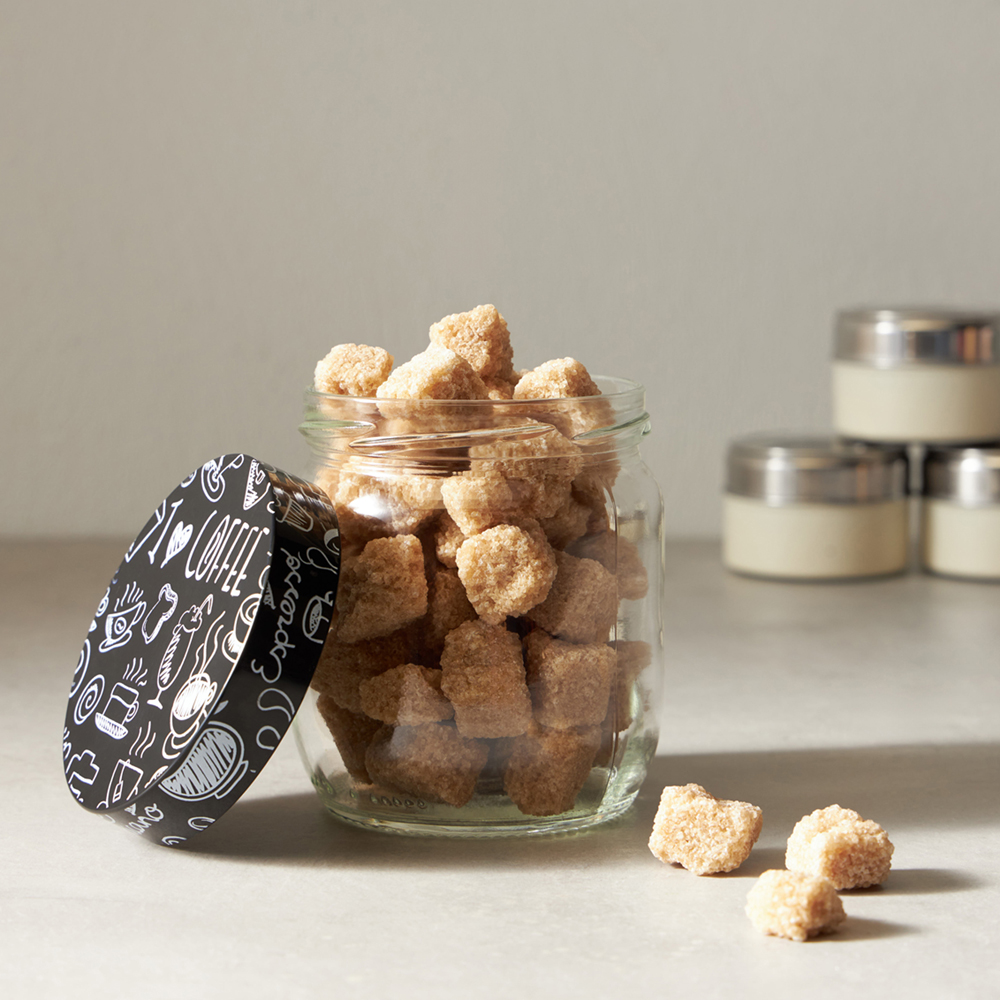 HEREVIN Китчен Блэк Банка для сыпучих продуктов, стекло, 425мл, 144357-205, арт.№ 828-008