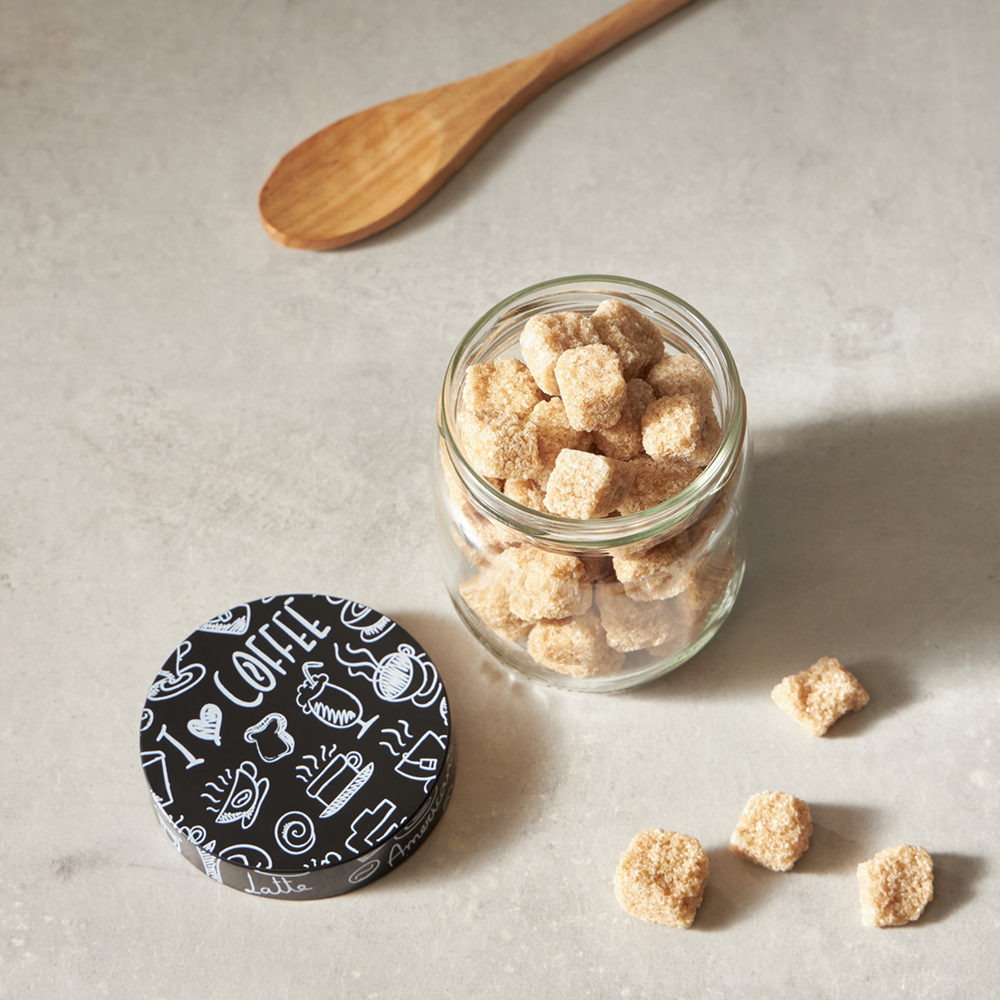 HEREVIN Китчен Блэк Банка для сыпучих продуктов, стекло, 425мл, 144357-205, арт.№ 828-008