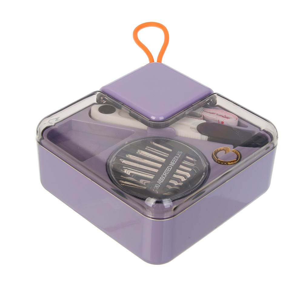 Набор швейных принадлежностей, 21 предмет, АБС, 11,7х5,6см, 4 цвета, арт.№ 308-408