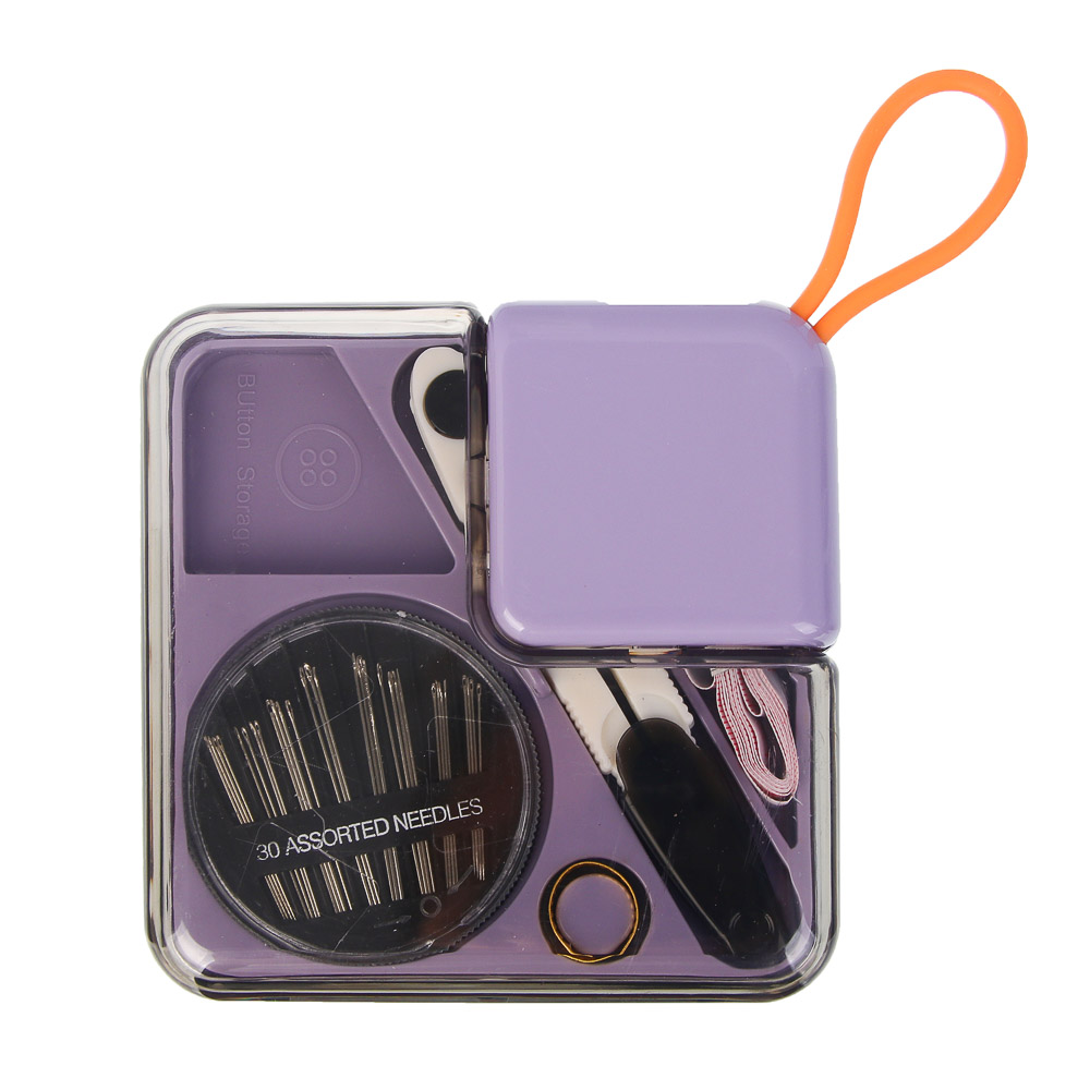 Набор швейных принадлежностей, 21 предмет, АБС, 11,7х5,6см, 4 цвета, арт.№ 308-408