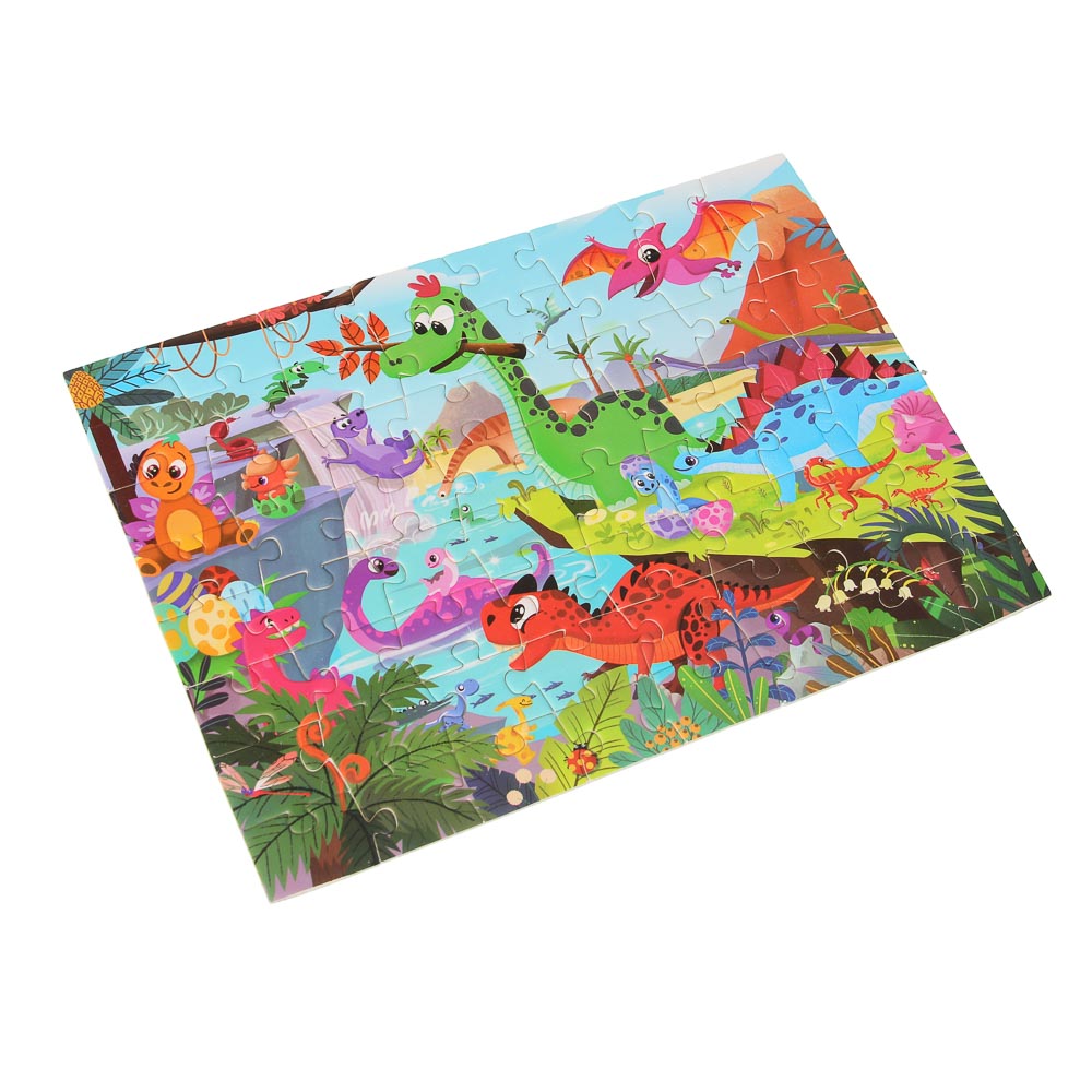 Пазл для малышей, картон, 64 элемента, 12х12х3,5см, арт.№ 262-548