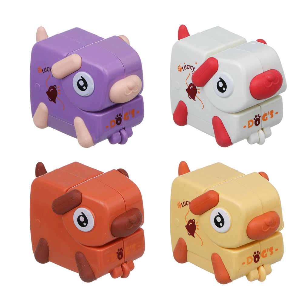 ИГРОЛЕНД Игрушка для малышей в виде животных "Питомцы" заводная, ABS, 8х10х6см, 4 дизайна, арт.№ 889-763