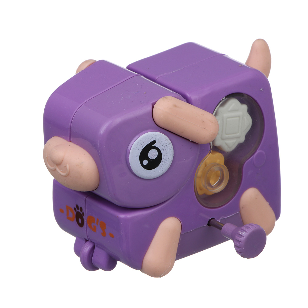 ИГРОЛЕНД Игрушка для малышей в виде животных "Питомцы" заводная, ABS, 8х10х6см, 4 дизайна, арт.№ 889-763