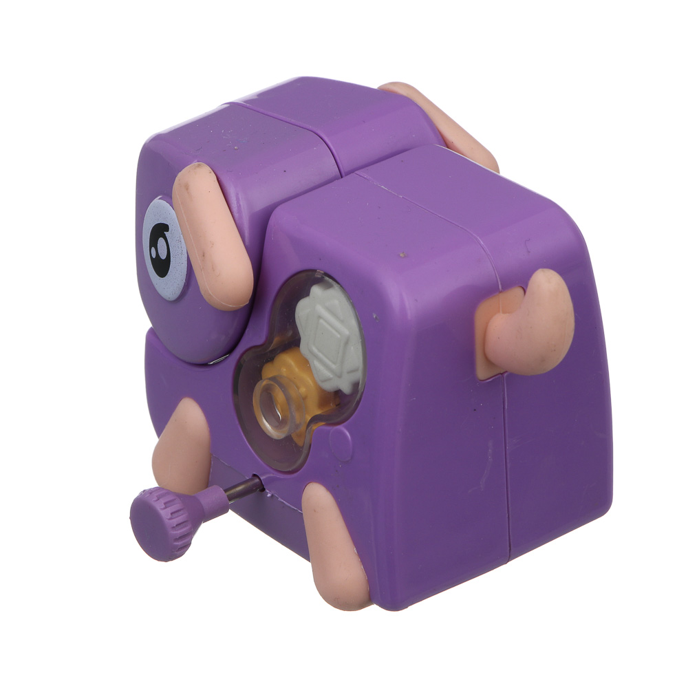 ИГРОЛЕНД Игрушка для малышей в виде животных "Питомцы" заводная, ABS, 8х10х6см, 4 дизайна, арт.№ 889-763