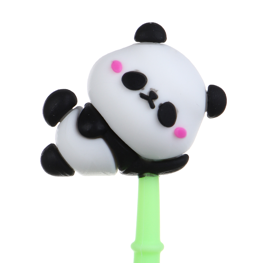 Ручка шариковая синяя, с наконечником в форме панды, гибкий корпус, 4 дизайна, шоу-бокс, арт.№ 591-273