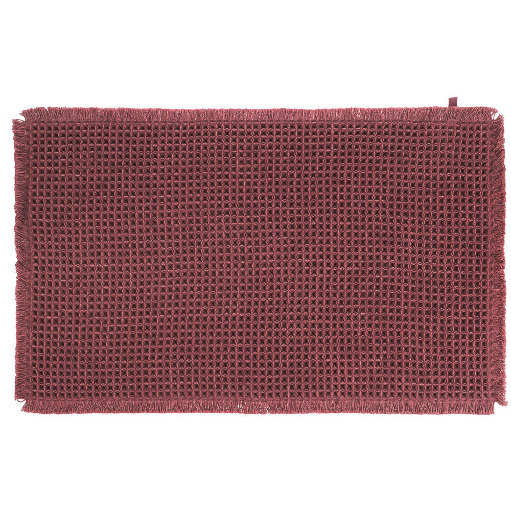 Коврик для ванной комнаты тм VETTA Бургунди, полиэстер 1000г/м2, 50x80см, 2 цвета, арт.№ 462-859