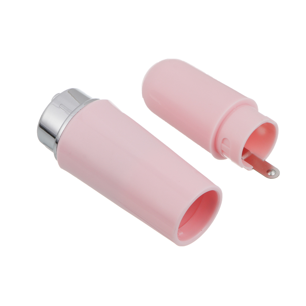 LEBEN Массажер для лица лифтинговый, вибрационный, 4 насадки, 1xAA (не в компл.), розовый, арт.№ 192-090