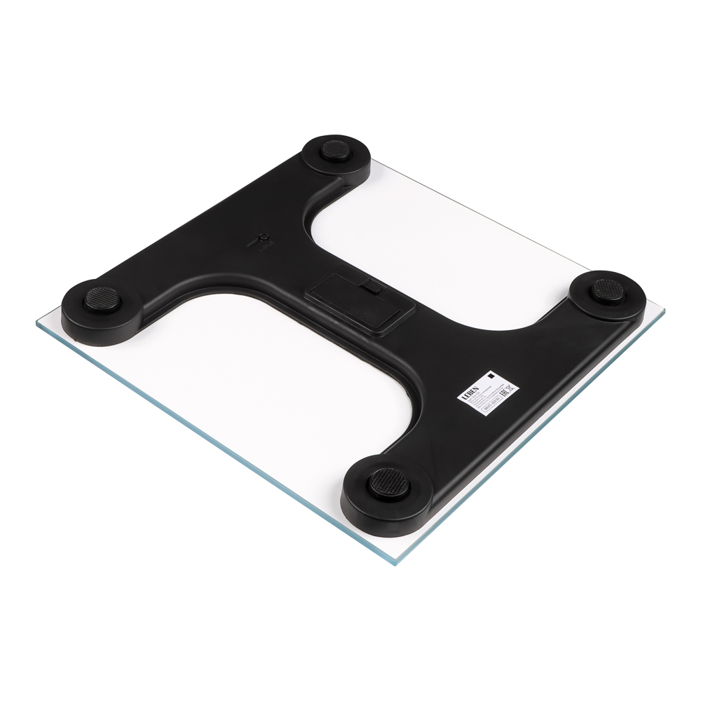 LEBEN Весы напольные электронные "Blue", ЖК-дисплей, макс. нагр.до 180кг, 28х28см, арт.№ 252-100