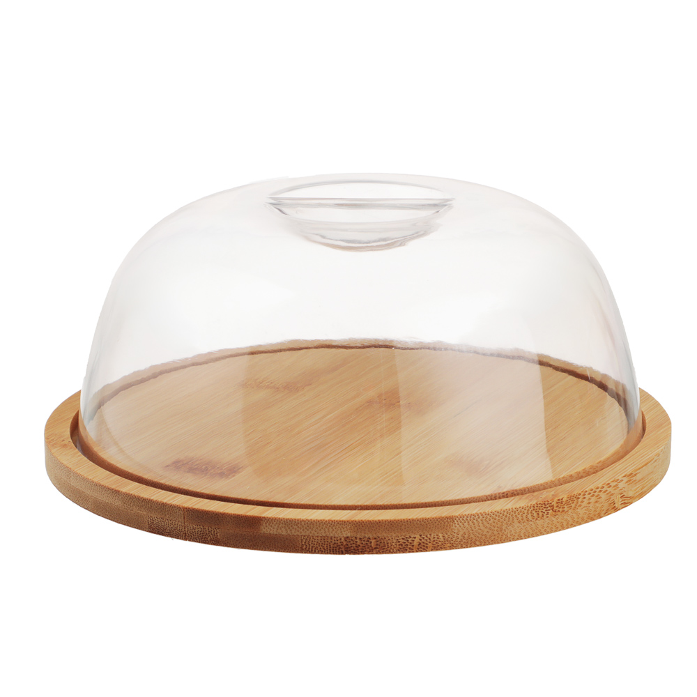 SATOSHI Блюдо сервировочное деревянное с крышкой, бамбук, 18.5х7.5см, арт.№ 883-544