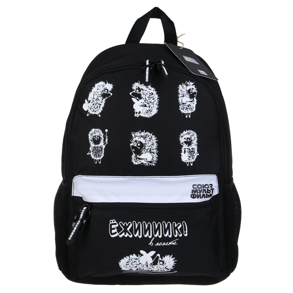 Ежик в Тумане Рюкзак подростковый 40х30х15 см, 1 отд., 4 кармана (1 на спинке), уплотнен.лямки, полиэстер, арт.№ 805-033