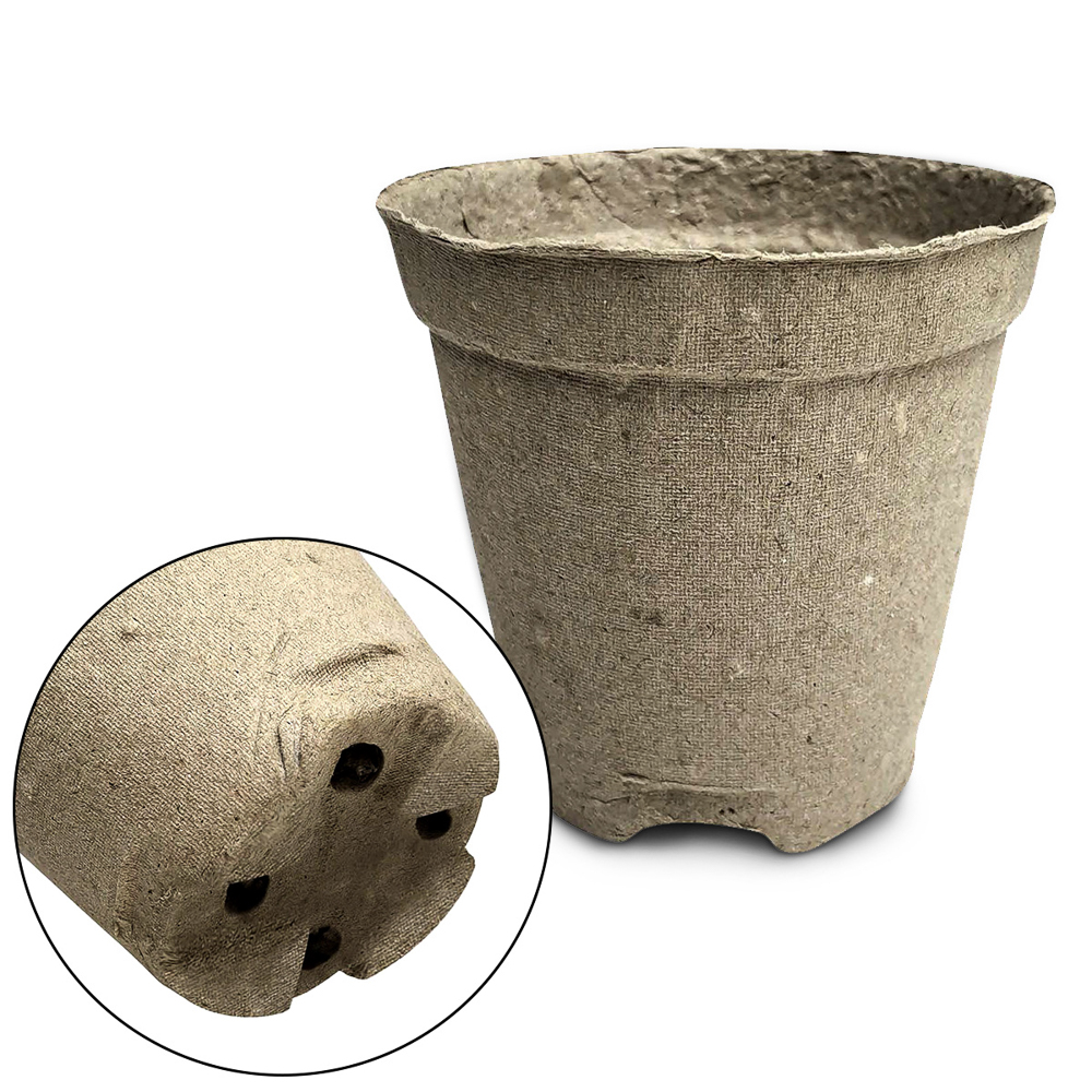 Горшки торфяные круглые с улучшенным дном 105*100 мм (уп.10 шт), арт.№ 165-035