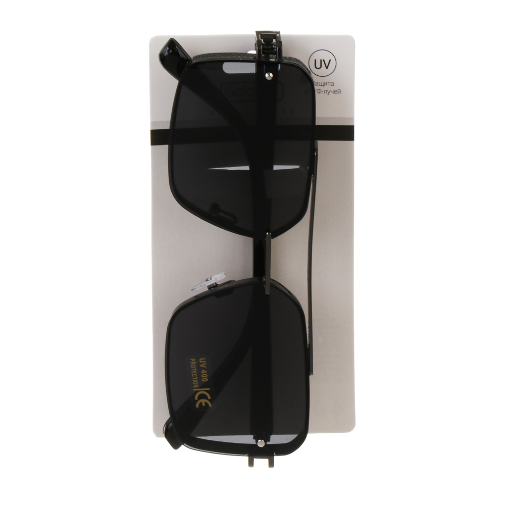 Очки солнцезащитные, тм GALANTE, с защитой от UV излучений, пластик, металл, #10, арт.№ 304-527