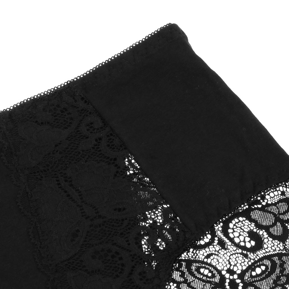 GALANTE Трусы женские макси с кружевом, р.54, 95%хлопок, 5%спандекс, черный, НБ25-16, арт.№ 331-374
