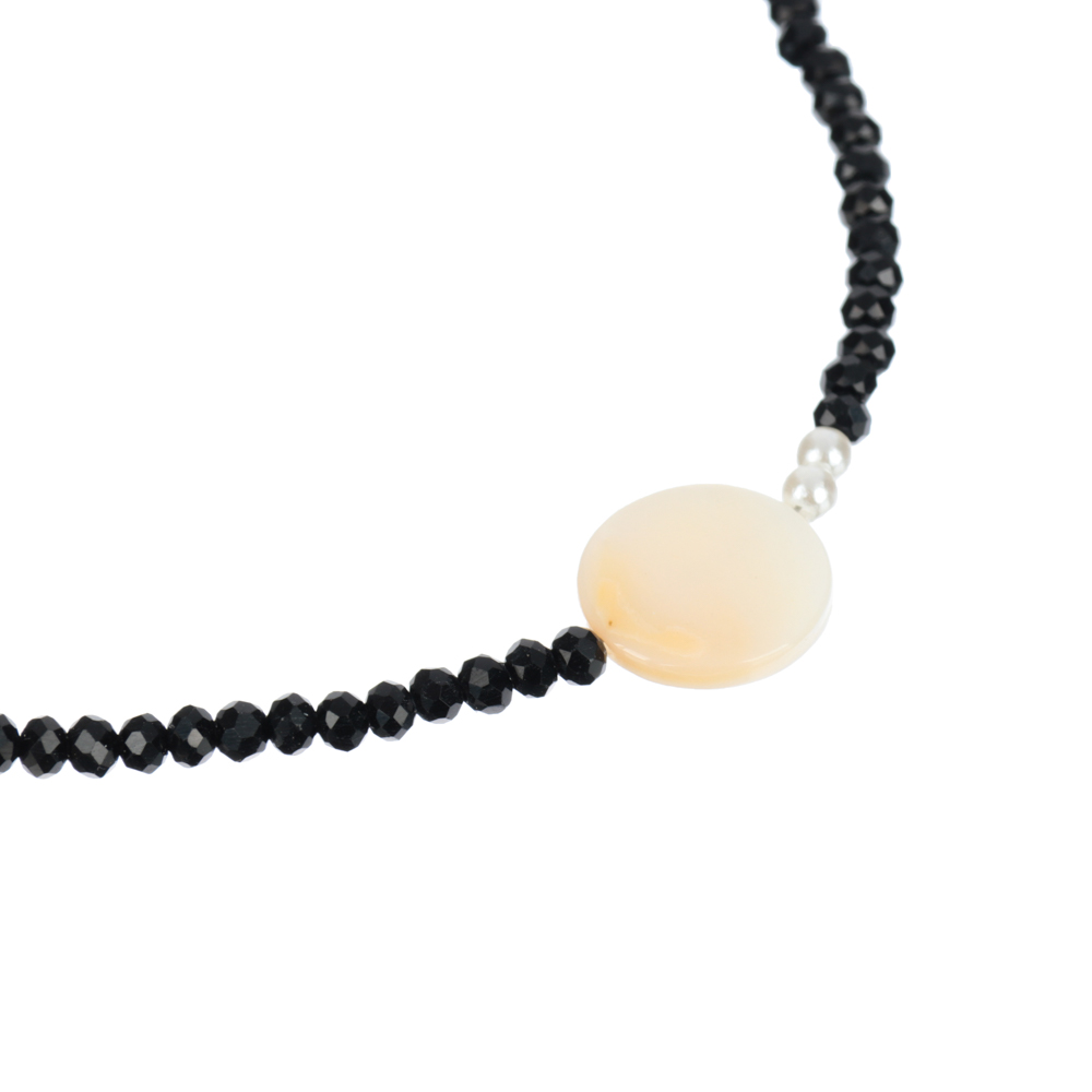 BERIOTTI Набор бижутерии 3 пр.: чокер 43см, браслет d5см, кольцо d1,5см, бисер, биж.сплав, 4 дизайна, арт.№ 316-366