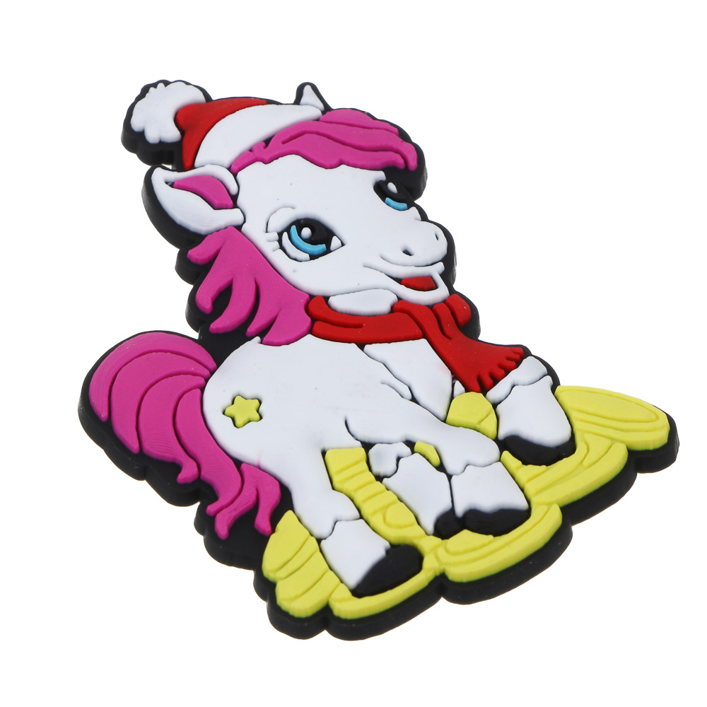 СНОУ БУМ Магнит Гламурная лошадка ПВХ 5 см, 6 видов, арт.№ 705-027