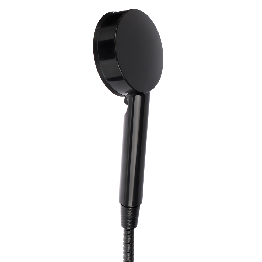 СоюзКран Набор для душа, лейка 90мм, 5 режимов, шланг 150см, держатель самокл., черный, арт.№ 545-068