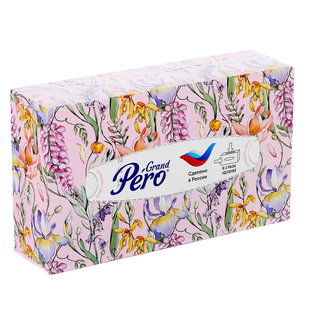 Салфетки универсальные бумажные GrandPero двухслойные, 4 дизайна, 100л, арт.№ 912-034